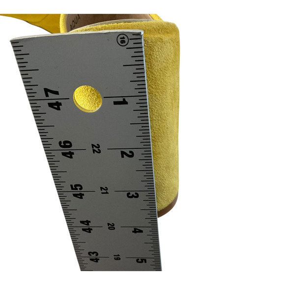 Hot Kiss Womens Size 9 Block High Heel Shoes Suede Slide Mule Open Toe Sandals - Picture 6 of 8